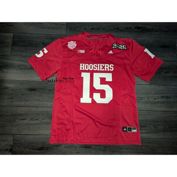 Fernando Mendoza #15 Indiana Hoosiers 2026 Natty Champs Jersey Large
